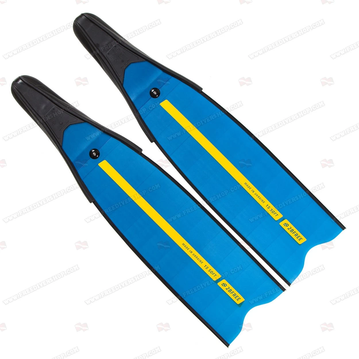 2BFREE Rapid Blue Freediving Fins 4 2BFREE Rapid Blue Freediving Fins - Image 2