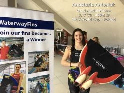 WaterWay Finswimming Glide Monofin Carbon 19 WaterWay Finswimming Glide Monofin Carbon -Diving Gear Shop anastasia 1