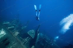 WaterWay Capt. Nemo Deep Blue Power Fins -Diving Gear Shop blue fins 0991 1