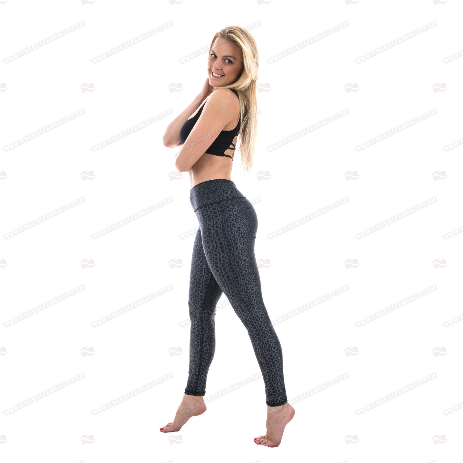 SlipIns Black Turtle Dive/Surf Leggings 4 SlipIns Black Turtle Dive/Surf Leggings - Image 2