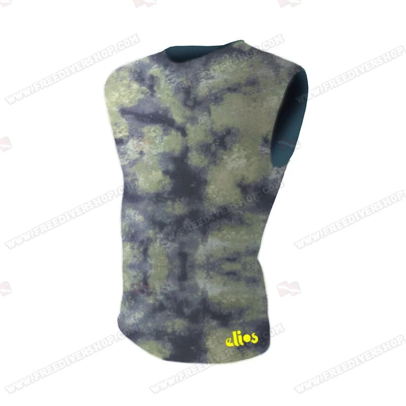 Elios Hyperstretch Green Camouflage Dive Vest 3 Elios Hyperstretch Green Camouflage Dive Vest