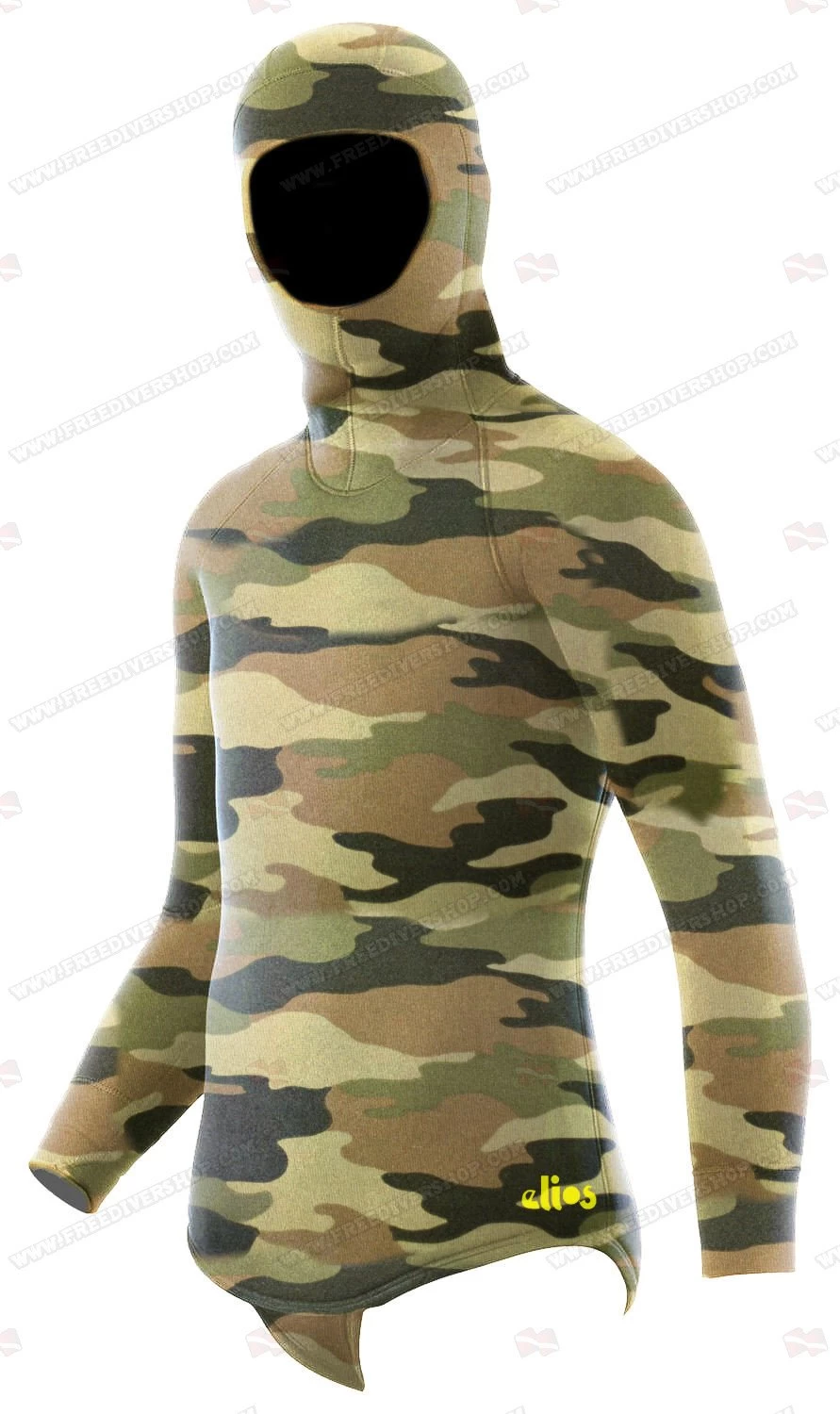 Elios Shaca / Marrone Camouflage Wetsuit 4 Elios Shaca / Marrone Camouflage Wetsuit - Image 2