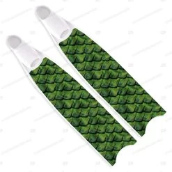 Leaderfins Green Reptile Skin Fins - Limited Edition
