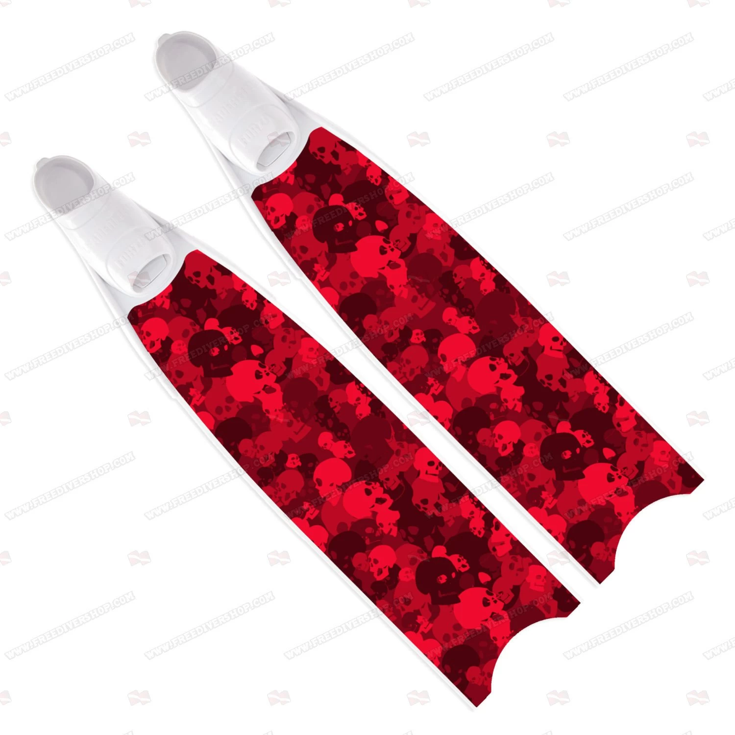 Leaderfins Red Skull Fins - Limited Edition 3 Leaderfins Red Skull Fins - Limited Edition