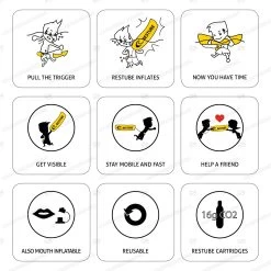 Restube Basic - Self Inflating Safety Buoy 21 Restube Basic - Self Inflating Safety Buoy -Diving Gear Shop restube features en 1