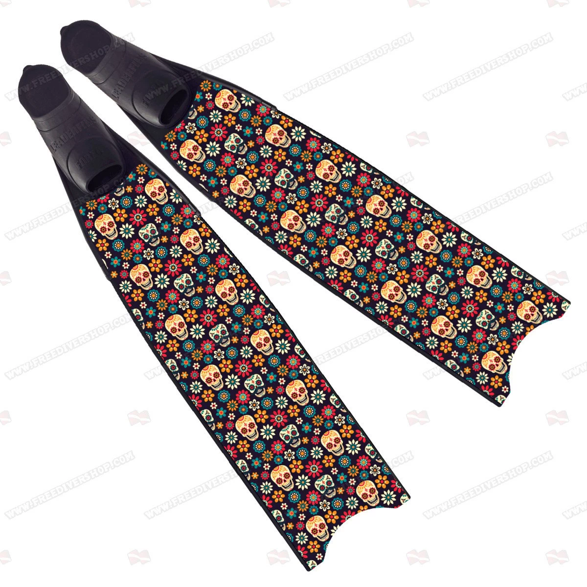 Leaderfins Flower Skull Fins - Limited Edition 3 Leaderfins Flower Skull Fins - Limited Edition