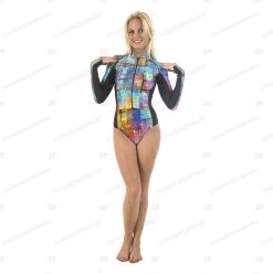 SlipIns Pixelated Sun Protective Swimsuit