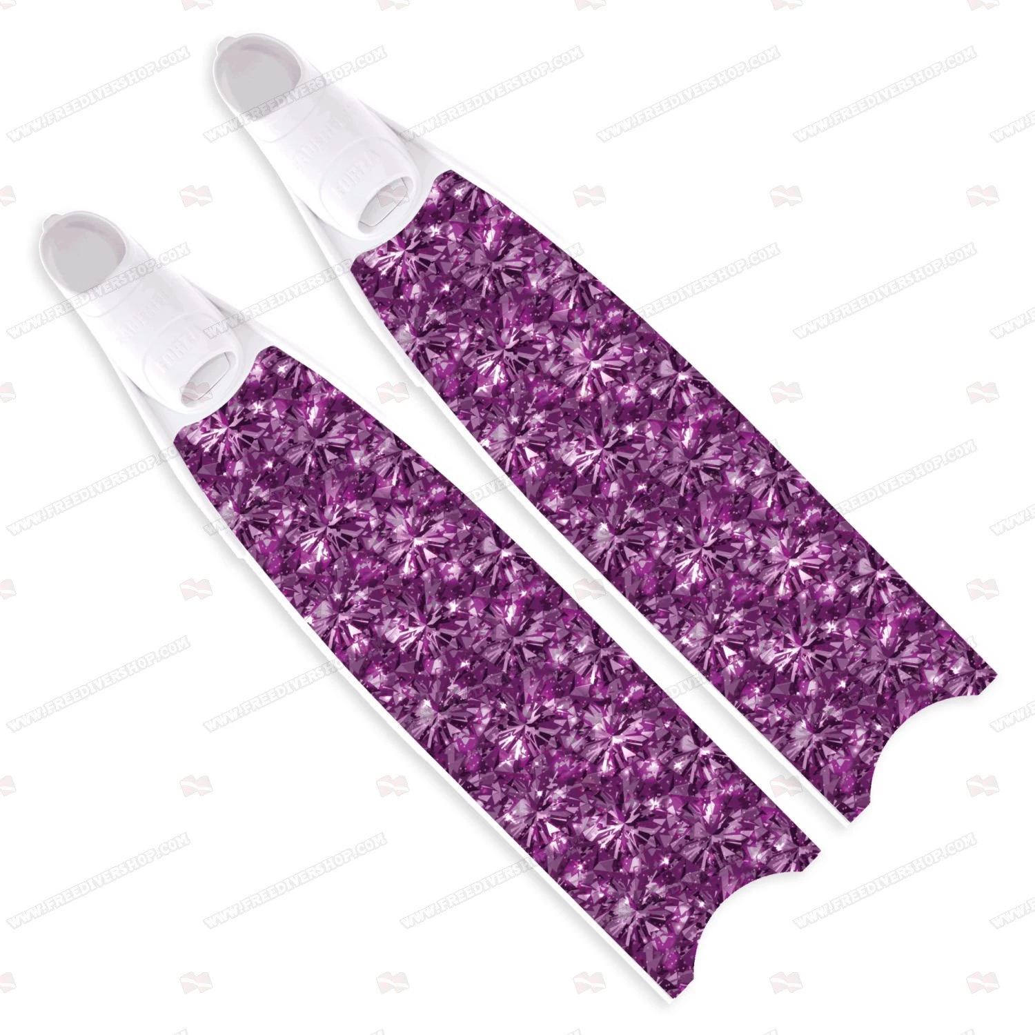 Leaderfins Violet Sparkle Fins - Limited Edition 3 Leaderfins Violet Sparkle Fins - Limited Edition